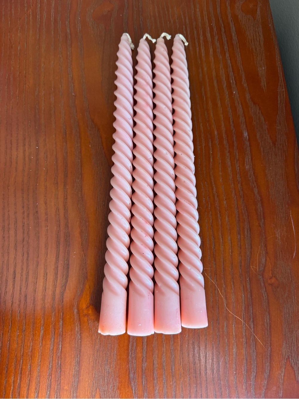 4 Vintage 12” Twist Taper Candles - Boho Candles
